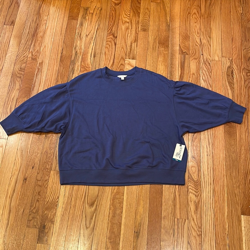 Terra & Sky Plus size Navy blue Sweater